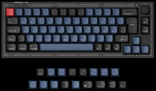 German ISO Layout Keychron V2 QMK/VIA Custom Mechanical Keyboard