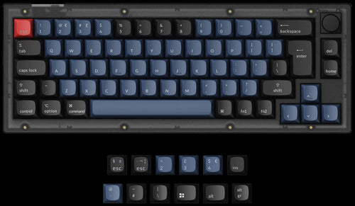 UK-ISO Layout Keychron V2 QMK/VIA Custom Mechanical Keyboard
