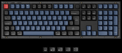 Spanish ISO Layout Keychron V6 QMK/VIA Custom Mechanical Keyboard
