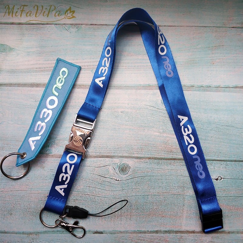 A320 NEO LANYARD AIRBUS KEYCHAIN LANYARDS NECK STRAP