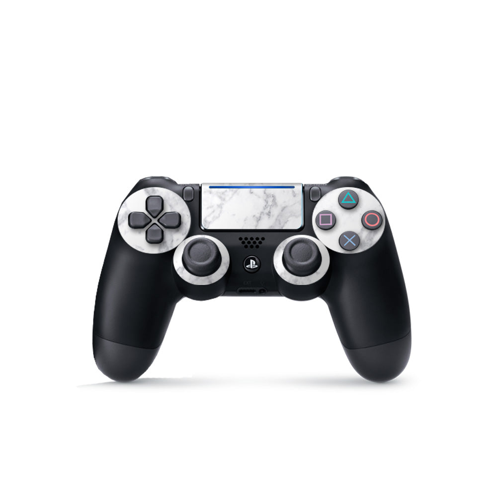 white and grey ps4 controller