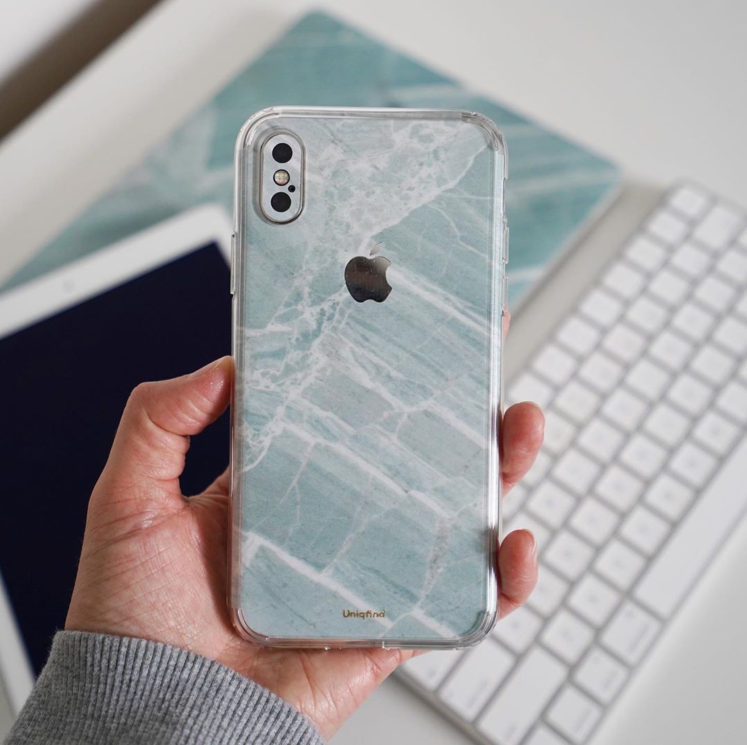 Mint Marble Iphone 12 Pro Max Skin Case Uniqfind