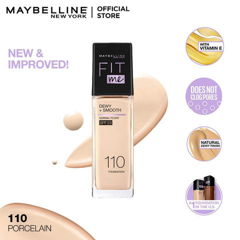 Maybelline Fit Me Dewy+Smooth Liquid Foundation