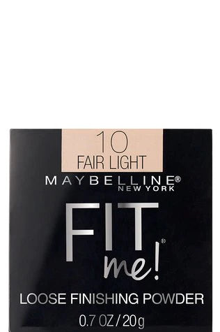 Maybelline Fit Me Loose Finishing Powder, a lightweight powder for setting foundation and controlling shine.