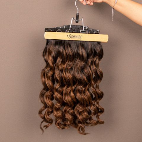 Clip-on hair extensions