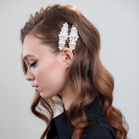 Coil Hair Pearl Arc Spring Hair Clip – Ameliee