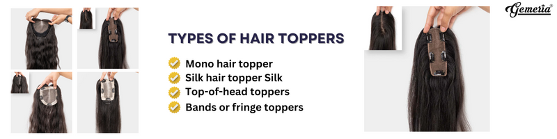 Types of hair toppers