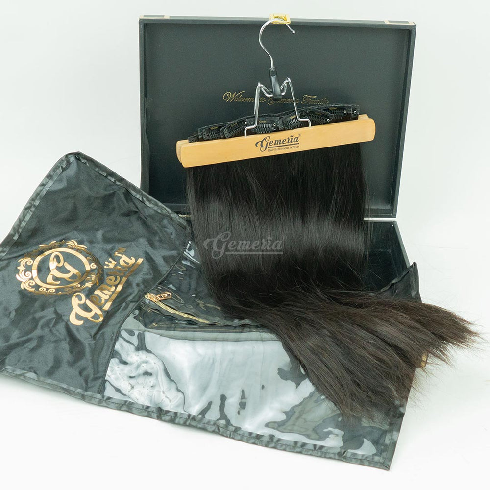 Seamless 7 Set Clip In Hair Extensions Seamless Extensions Gemeria Hair 