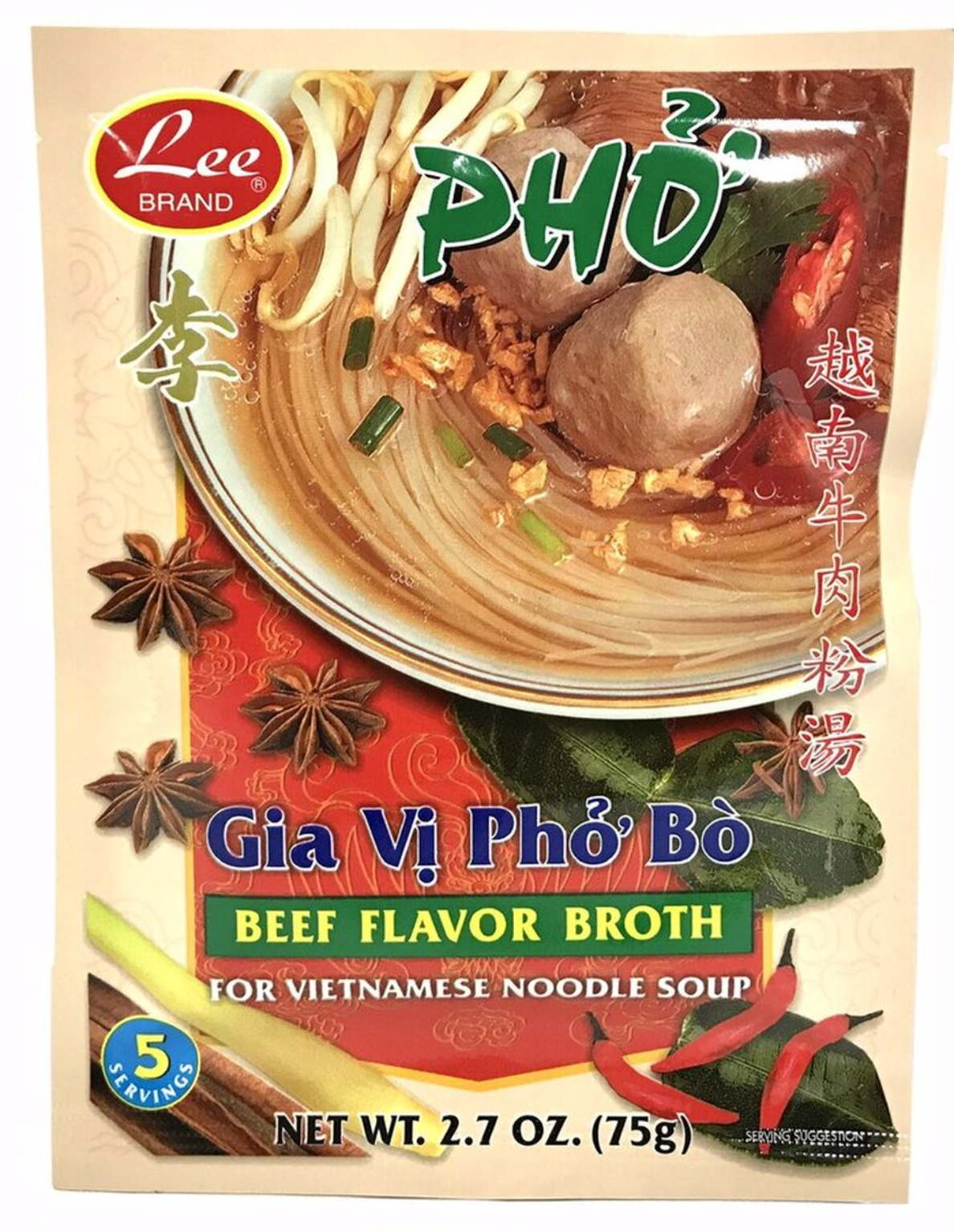 Lee Brand Pho broth mix 75g – Seasia Foods