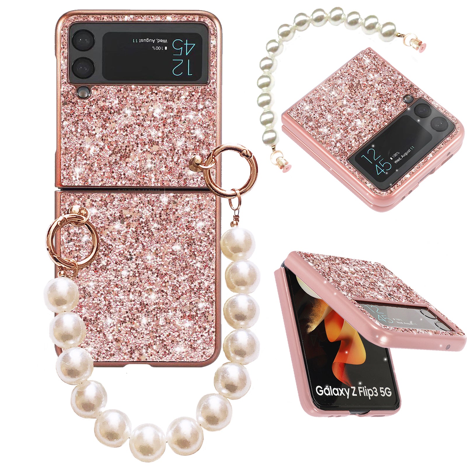 Doe mijn best piano Lounge Glitter Samsung Galaxy Z Flip 3 Case with Bling Bling Cover and Lovely –  MiitoomoStore