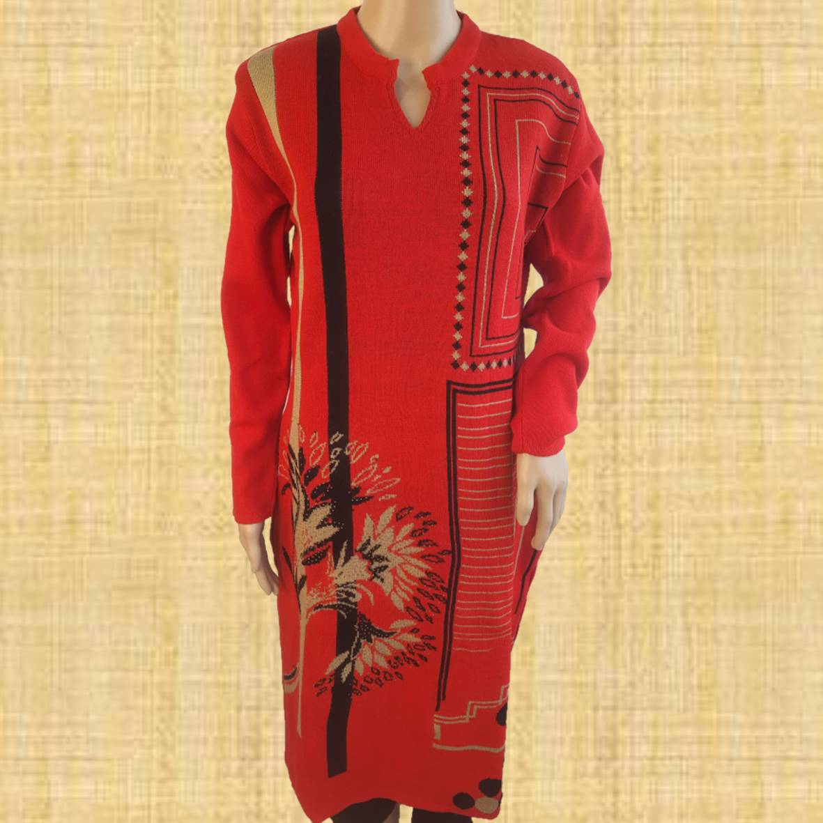 NIVIK Winetr wear Woolen Kurti for Women. Woollen Kurtis. Karanchi Fabric  Kurti for Winter. (Medium, Mint) : Amazon.in: Fashion