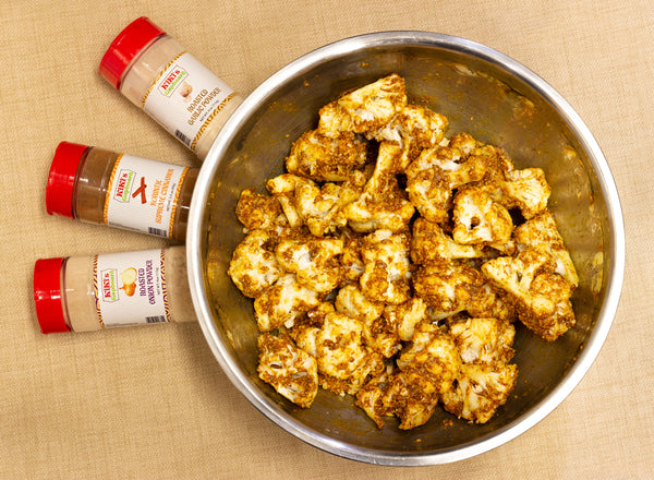 Especias de Kiki's Cupboard utilizadas en la salsa tandoori de mantequilla de almendras