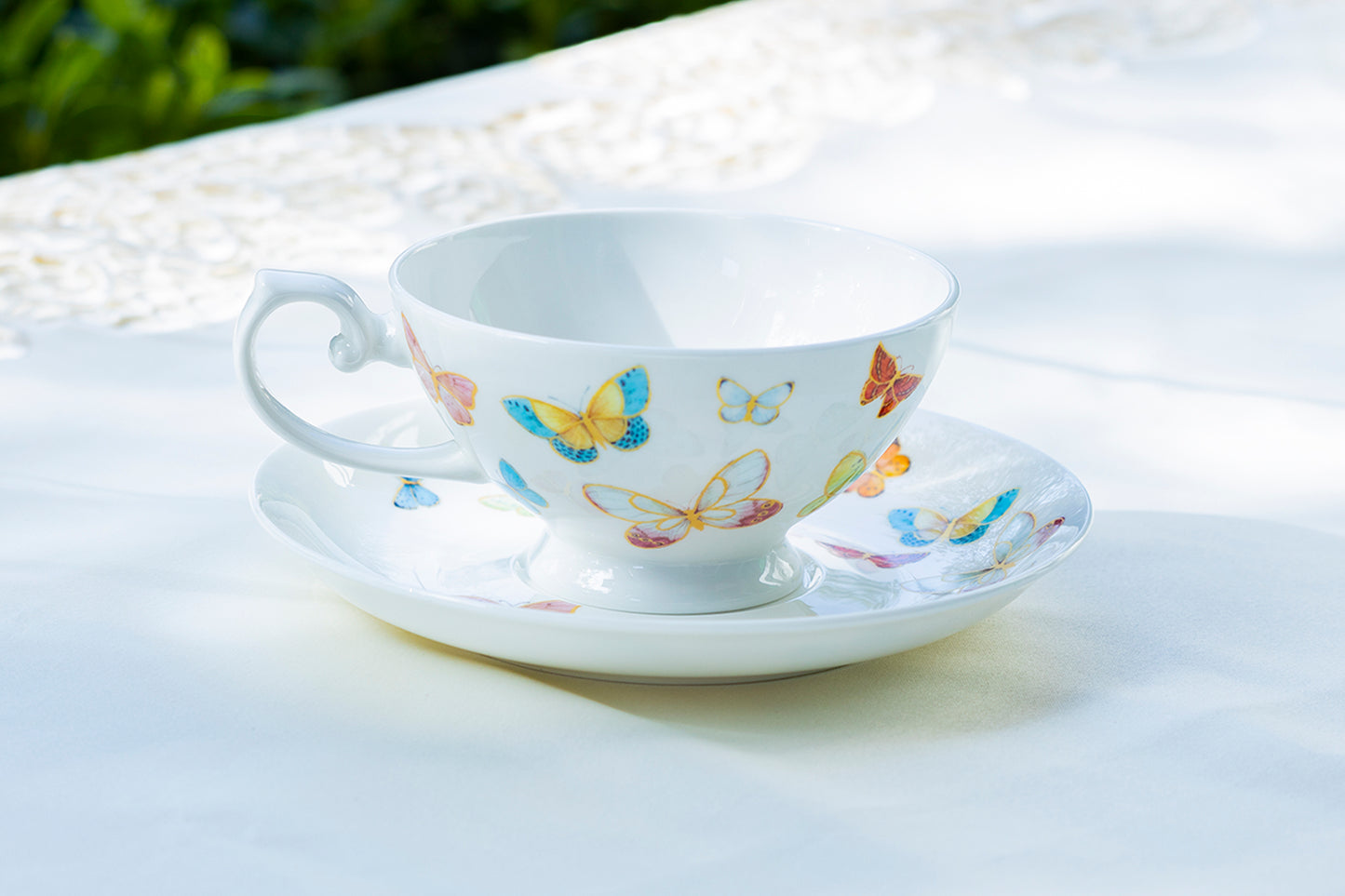 Butterfly Tea Cup and Saucer