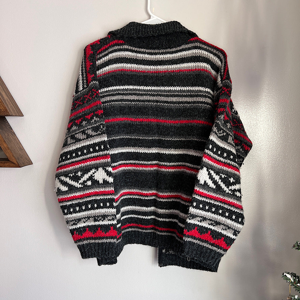 In zoomen Doorbraak Leidinggevende Minny Thrift | Secondhand Shop | Vintage Patterned Zip Up Sweater