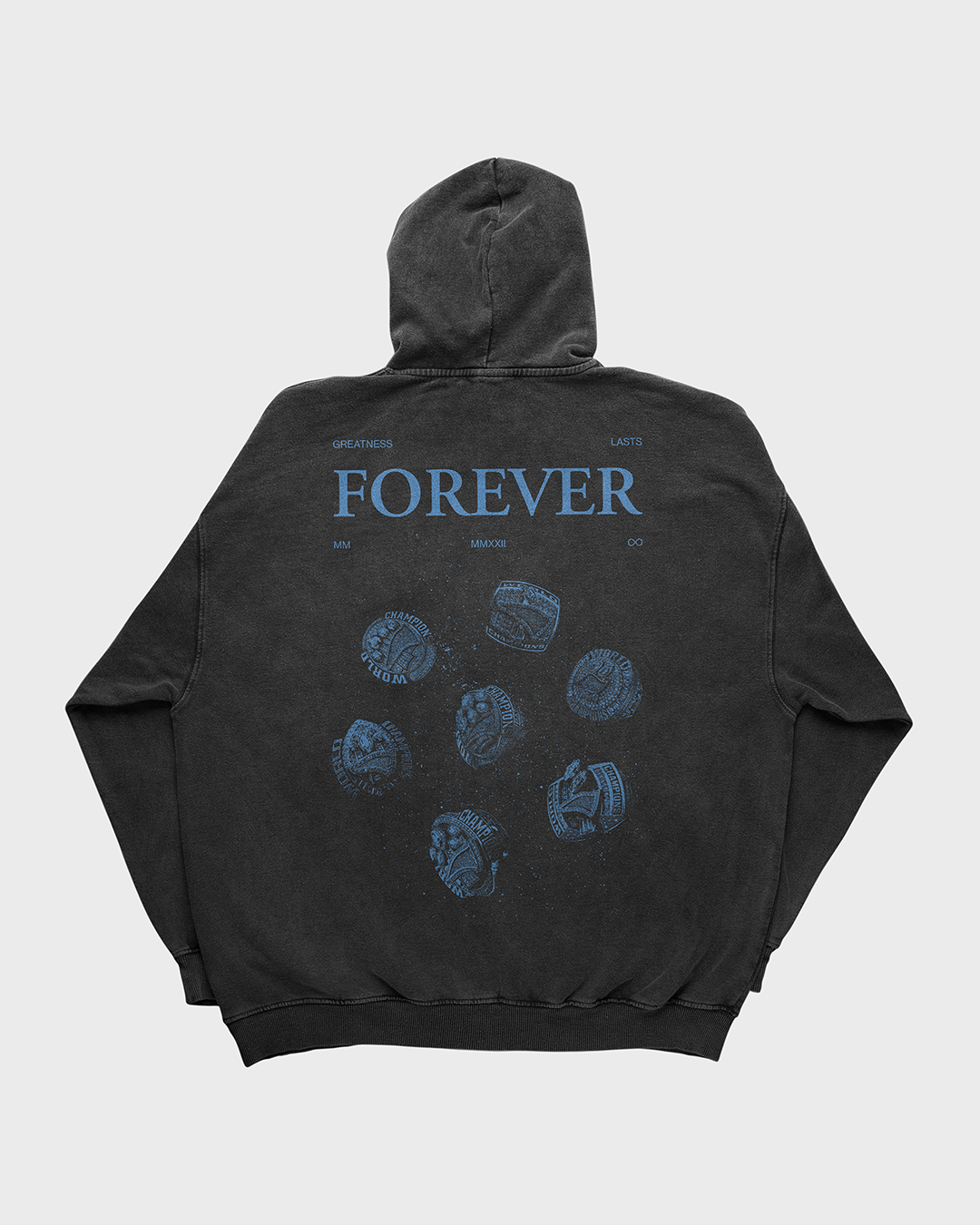 COTTON FOREVER HOODIE | WASHED INK