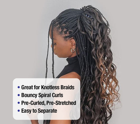 Authentic 3x French Curl Braid Features