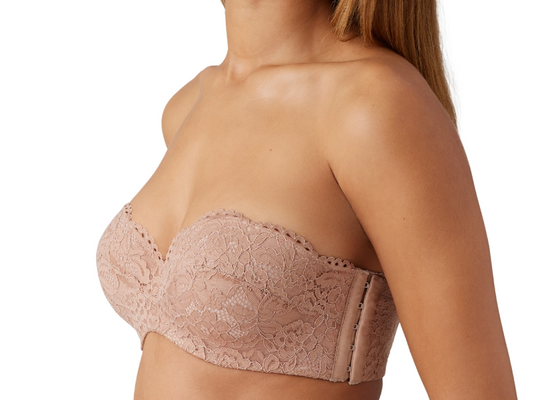 CURVY COUTURE Bombshell Nude Smooth Multi-Way Strapless Bra, US