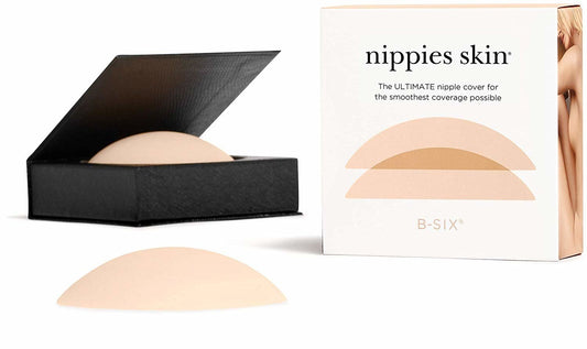 Nippies Nipple Covers for Women - Added Lift Adhesive Silicone Nipple  Pasties - Reusable Sticky Breast Covers, Crème, Fits A-C cups : :  Clothing, Shoes & Accessories