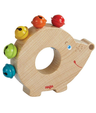 HABA Rattle & Clutching Toy - Hedgehog Bells