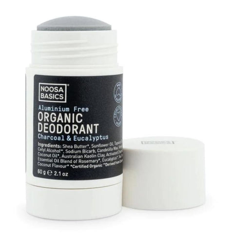 Noosa Basics Deodorant Stick - Activated Charcoal & Eucalyptus