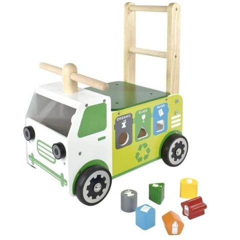 Im Toy Walker and Ride On Recycling Truck Toy Sorter