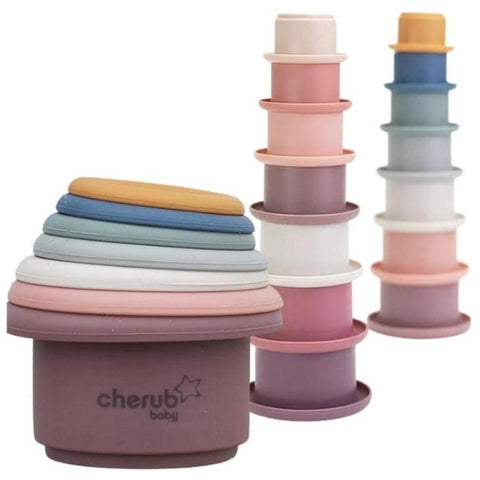 Cherub Baby Silicone Stacking Cups