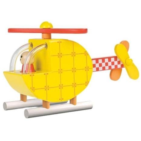 Janod Magnetic Wooden Helicopter Toy