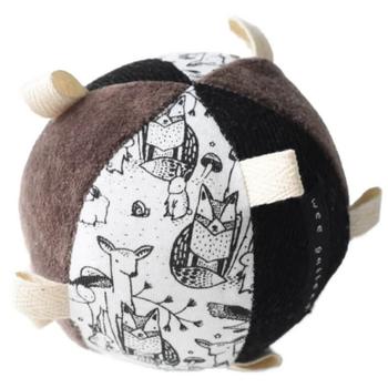 Wee Gallery Taggy Ball & Rattle - Woodland