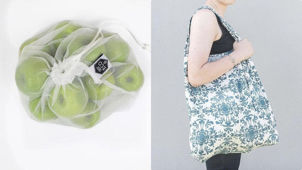 Reusable shopping bags and produce bags