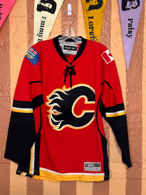 Vintage Calgary Flames Koho Jersey Mens Youth S NHL Stitched Canada Blasty  VGUC