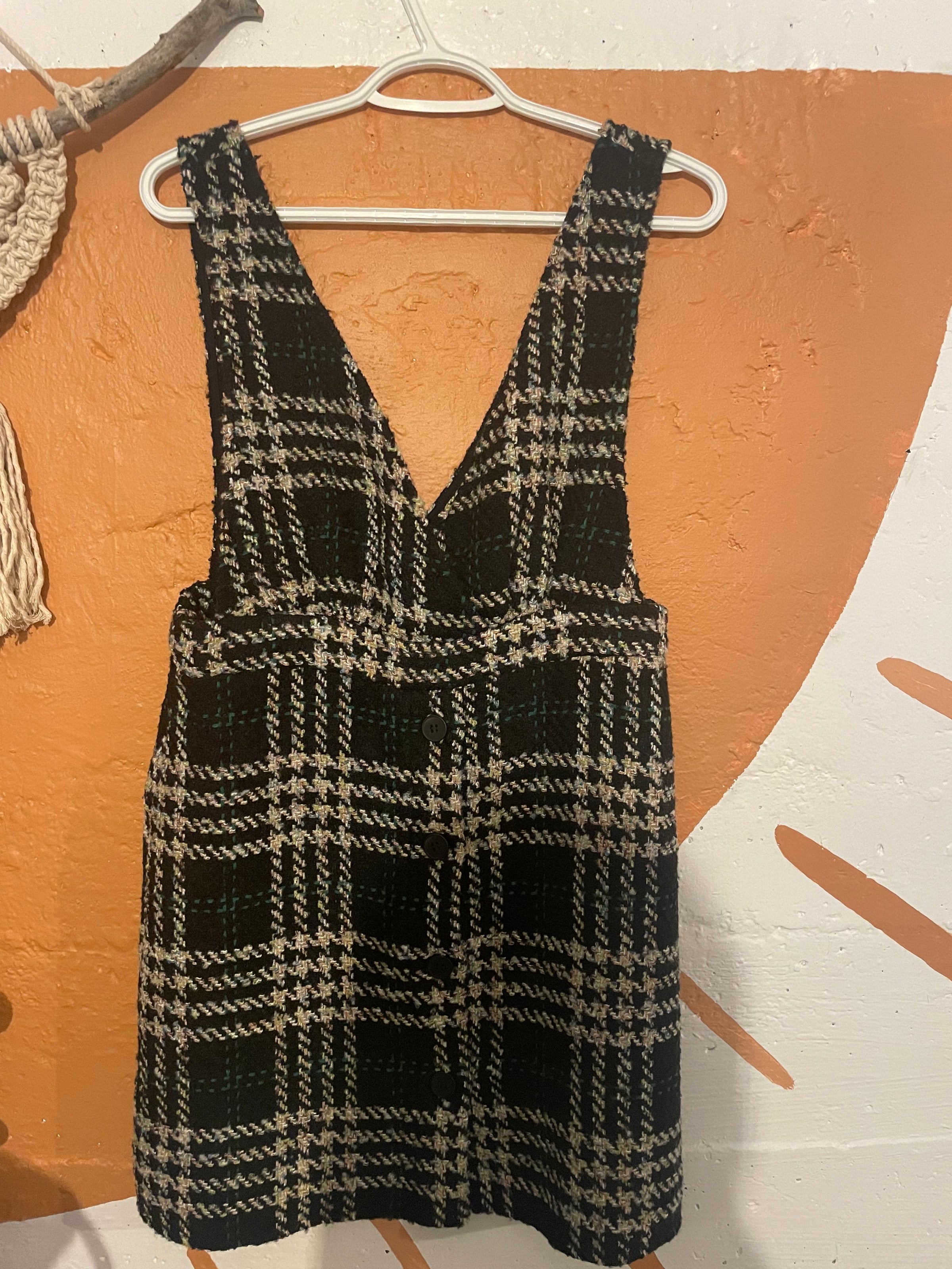 overdracht via enthousiasme RR1068) Molly Bracken Black Plaid Knit Dress – Roadrunner Vintage