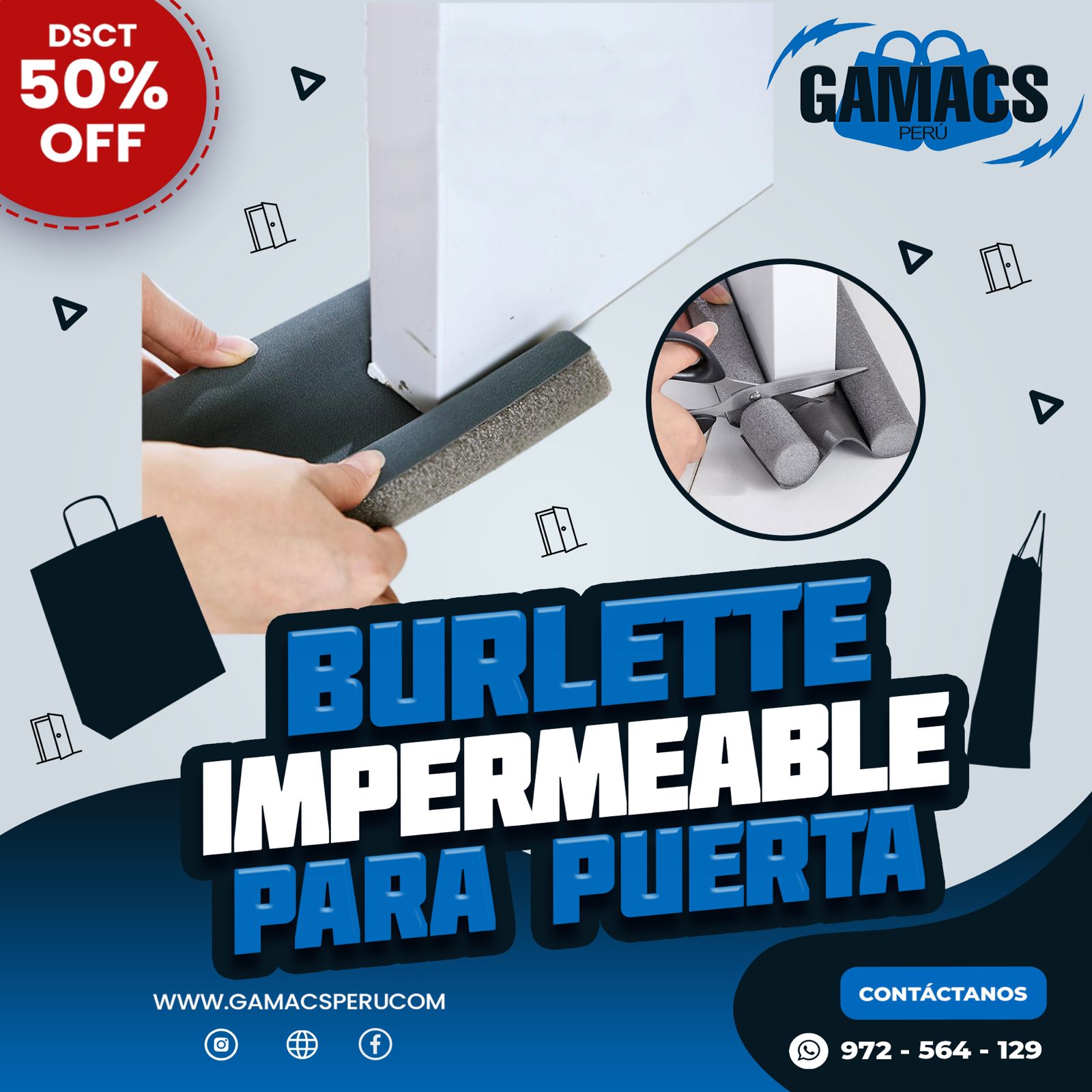 BURLETT IMPERMEABLE PARA PUERTA 🚪 (Envío Gratis)