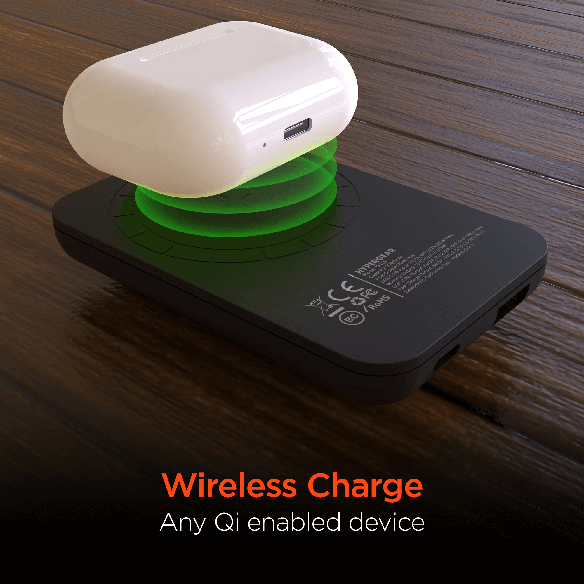 HyperGear -  5000mAh Magnetic Wireless Power Bank image 6