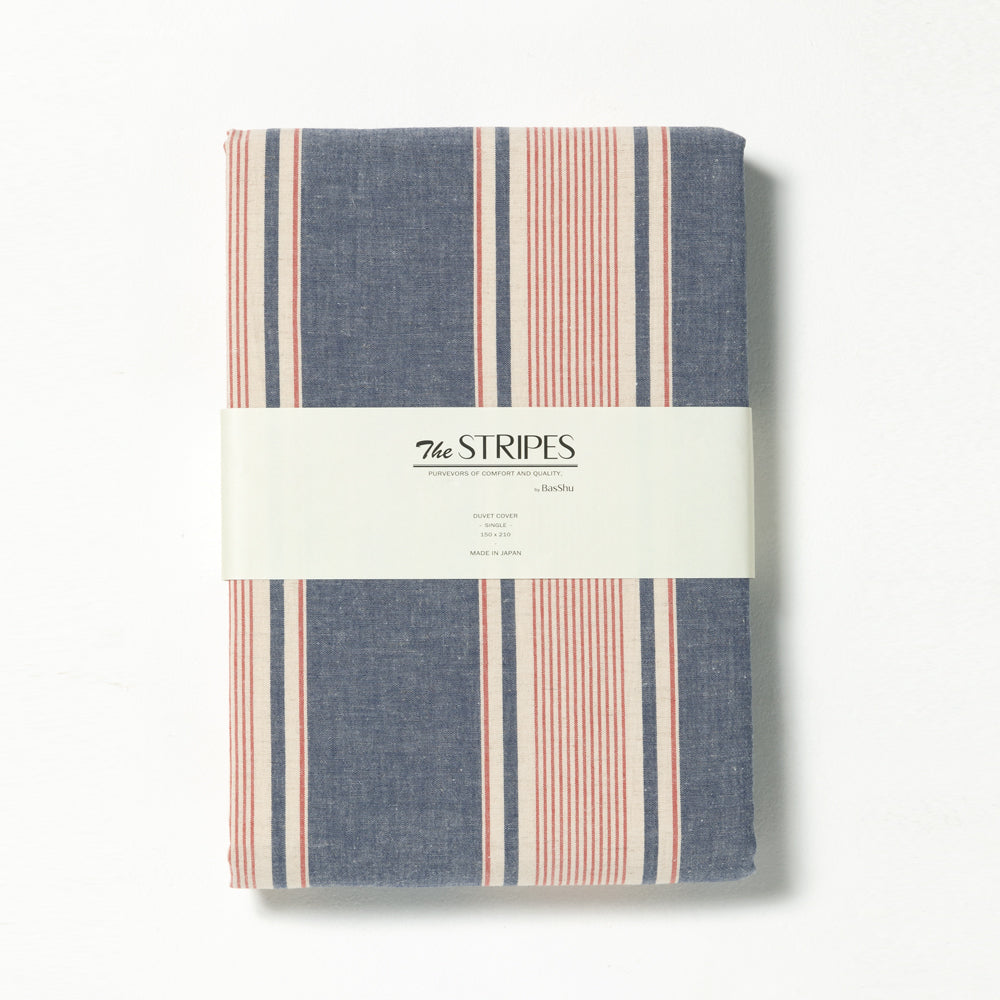 WEB限定】THE STRIPES Pillow Case / NAVY – BasShu Online Store