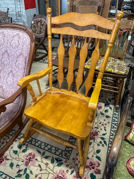 classic wood rocking chair