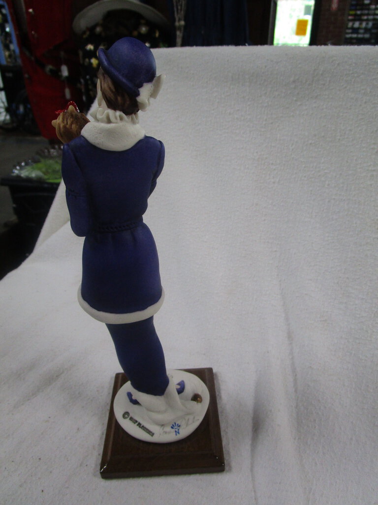 1987 Giuseppe Armani Florence Lady With Dog Colorized Figurine on Wood –  Standpipe Antiques