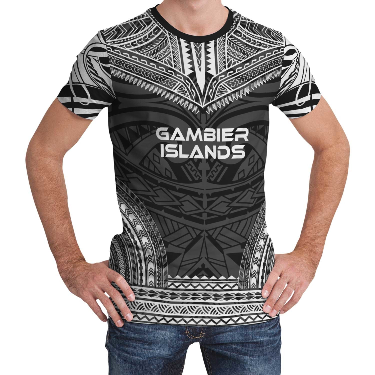 gambier-islands-unisex-t-shirt-gambier-islands-polynesian-chief-black-version