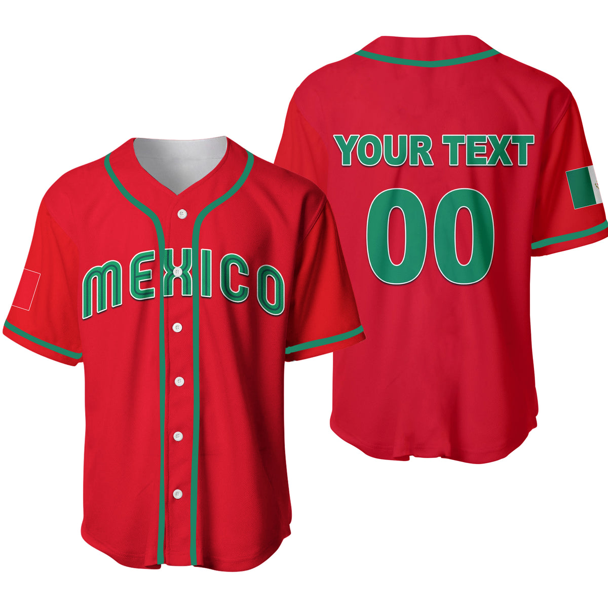 Custom Text and Number) Mexico Baseball Jersey Mexican Aztec Pattern LT14  in 2023