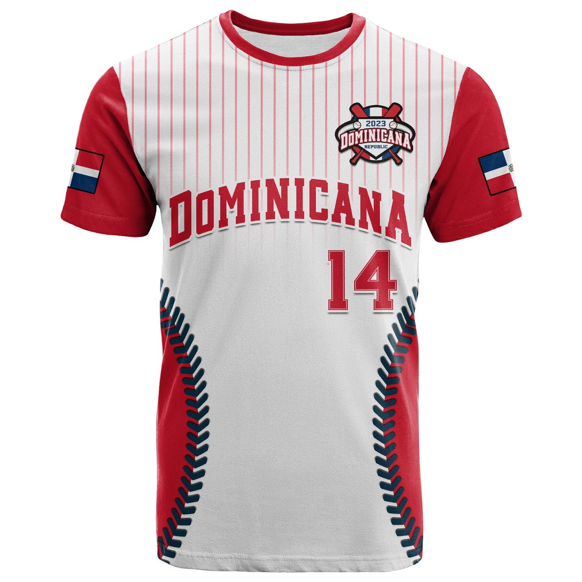 Custom Text And Number) Dominican Republic Baseball 2023 Baseball Jersey  Version White Ver.02 LT14 in 2023
