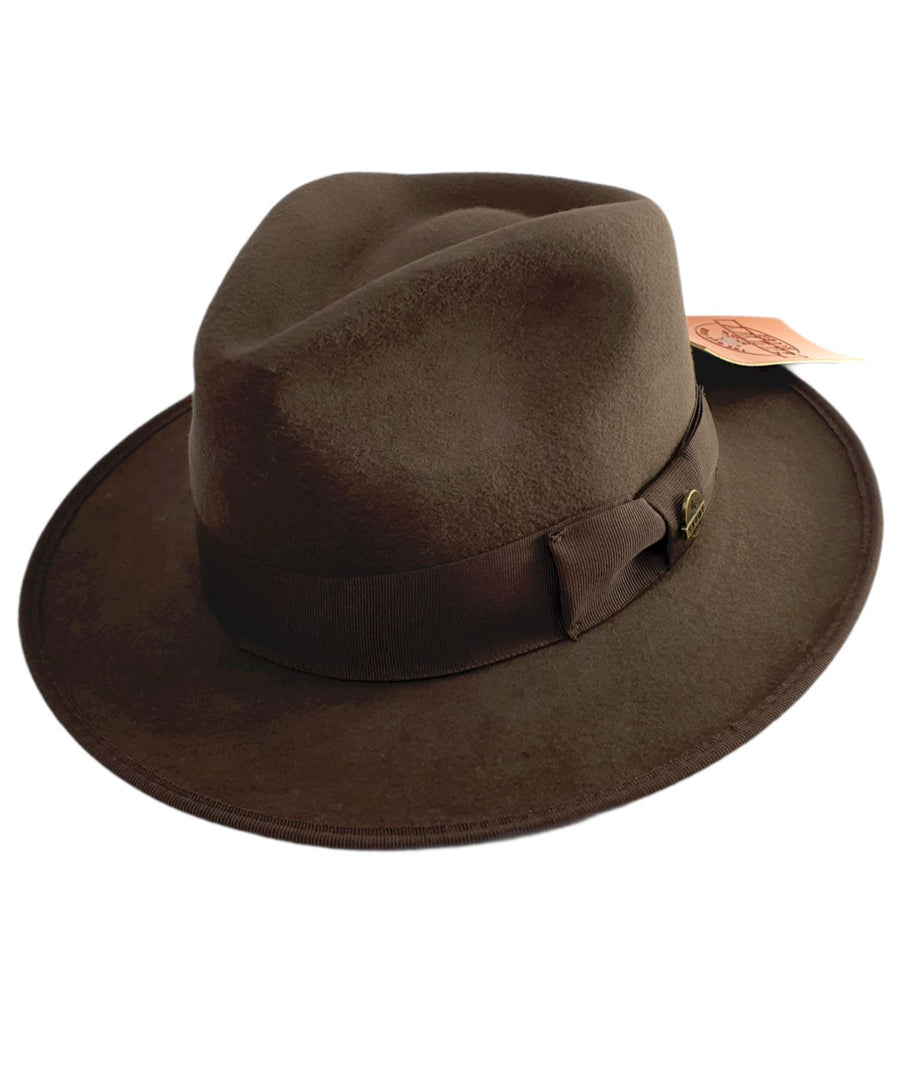 crushable wool felt fedora hat