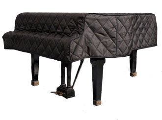 grand piano cover black quilted