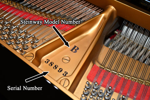 how to find the model of a steinway piano