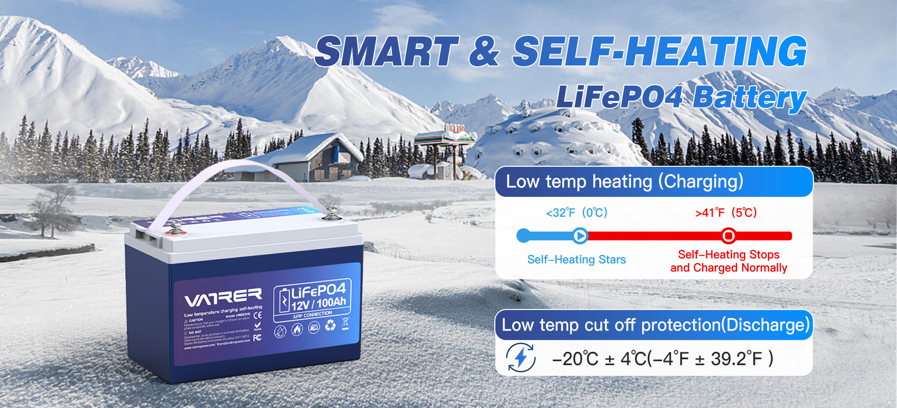 The Smart and Self-Heating LiFePO4 Battery