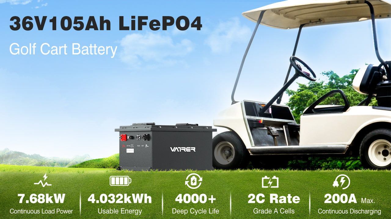 36 volt lithium golf cart batteries