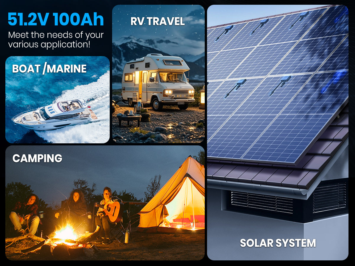 51.2V 100Ah Server Rack Solar Battery many app A