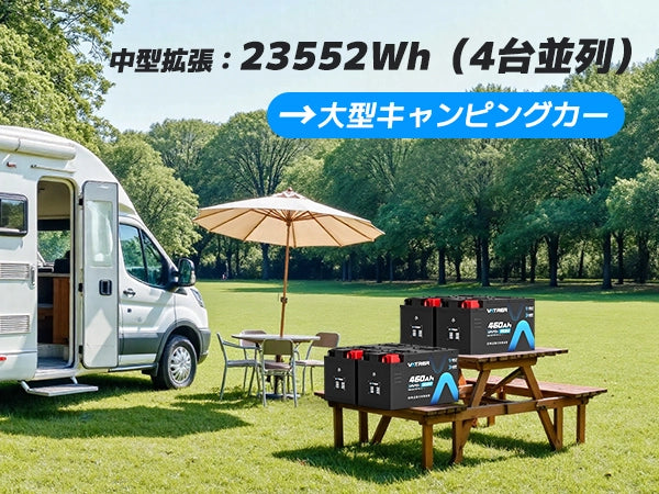 12V 460Ah heated RV battery