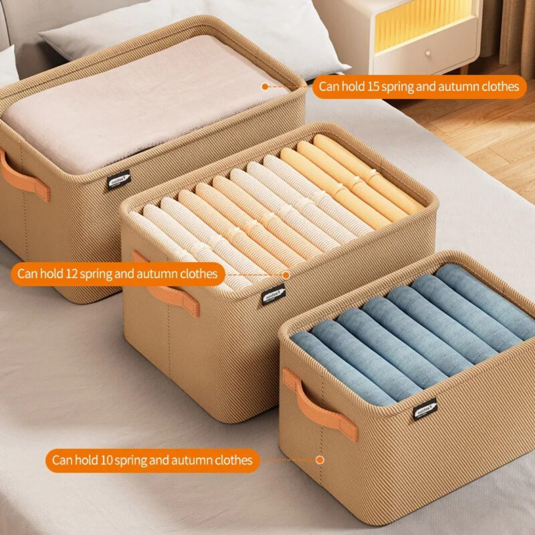 365Famtools Foldable Sturdy Steel Frame Storage Bins