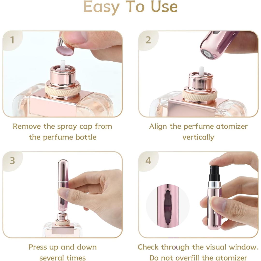 Lismali Portable Travel Refillable Perfume Bottle