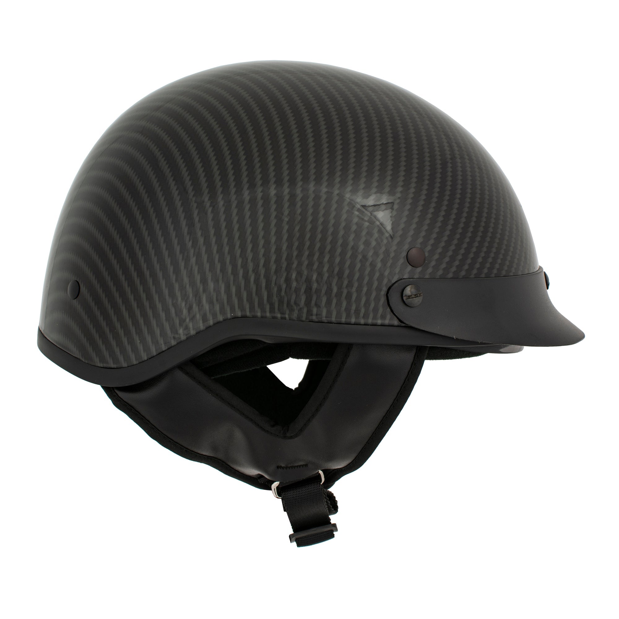 DOT Carbon Fiber Motorcycle Half Helmet with Visor