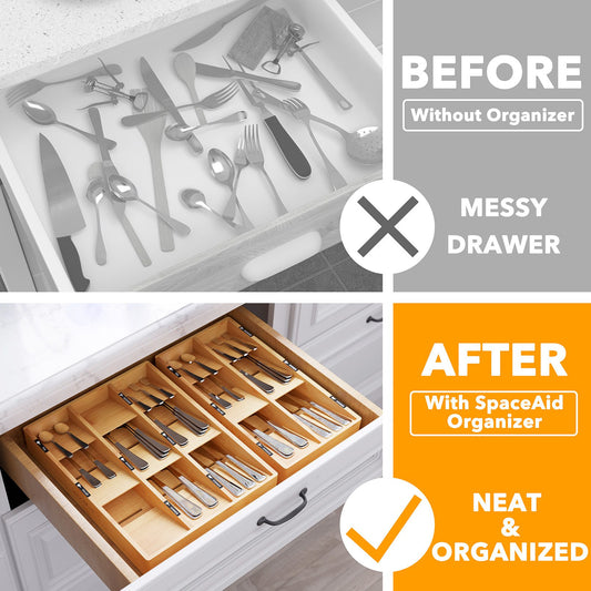 Silverware Drawer Organizer 9 Slots